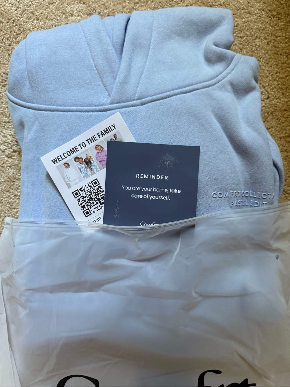 Comfort Collection Pastel Blue Women’s Hoodie